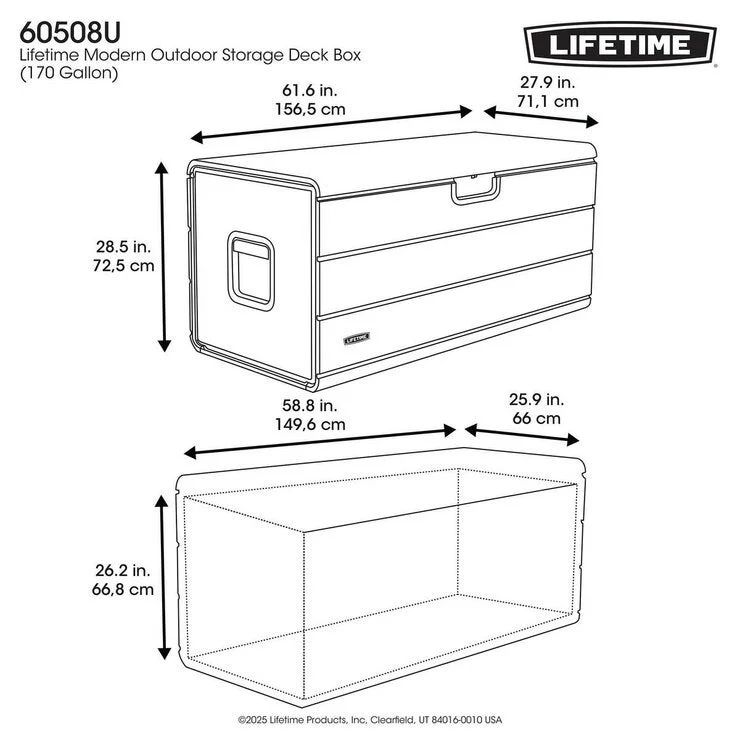 COSTCO LIFETIME 170 Gallon (643L) Deck Box - Image 5