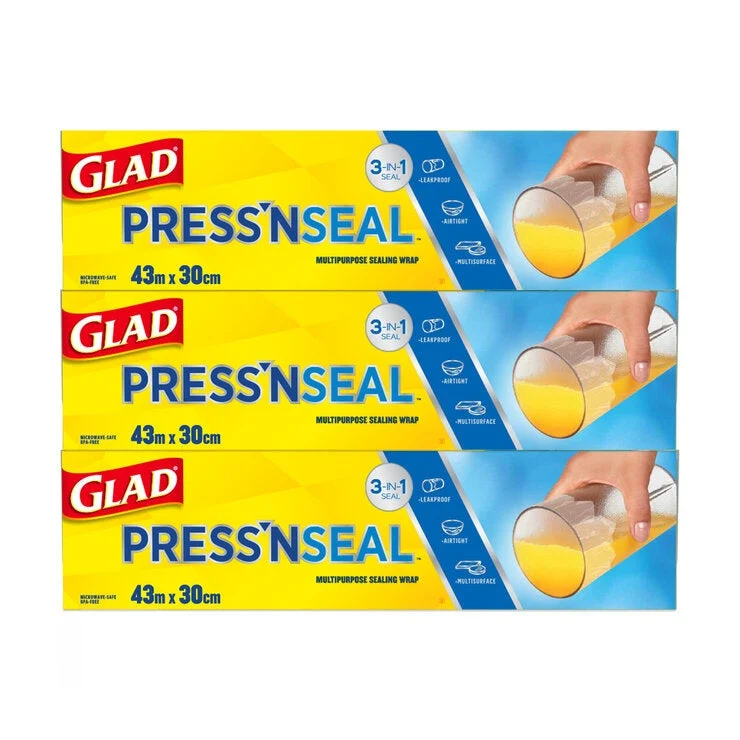 COSTCO Glad Storage Food Wrap 43m x 3CT