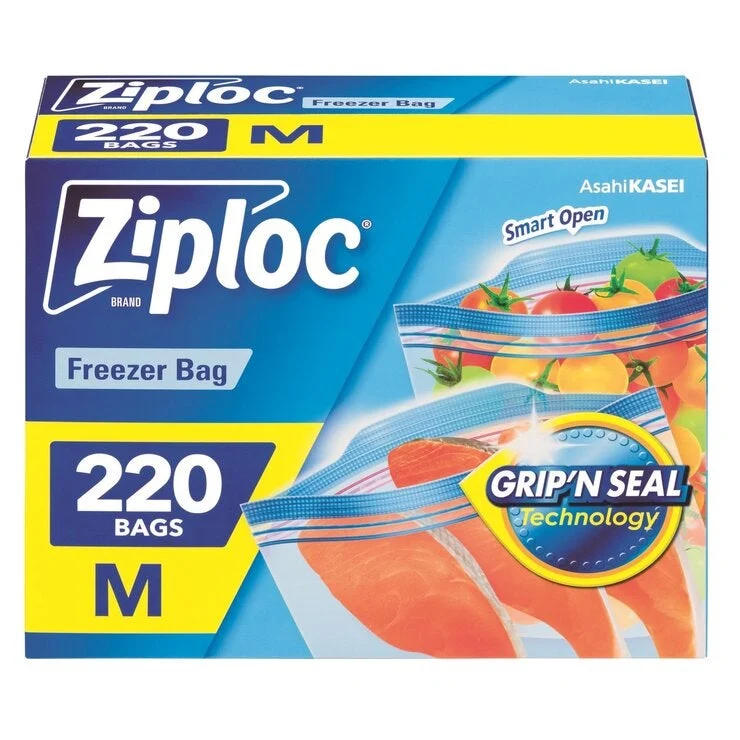 COSTCO Ziploc Freezer Double Zipper M Size 220pc