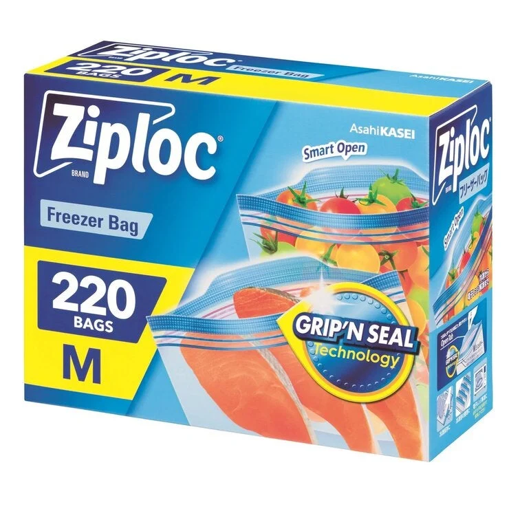 COSTCO Ziploc Freezer Double Zipper M Size 220pc - Image 2