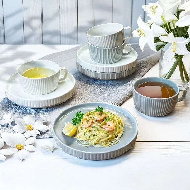 COSTCO Soup mug & Plate Set 8PC - Image 3