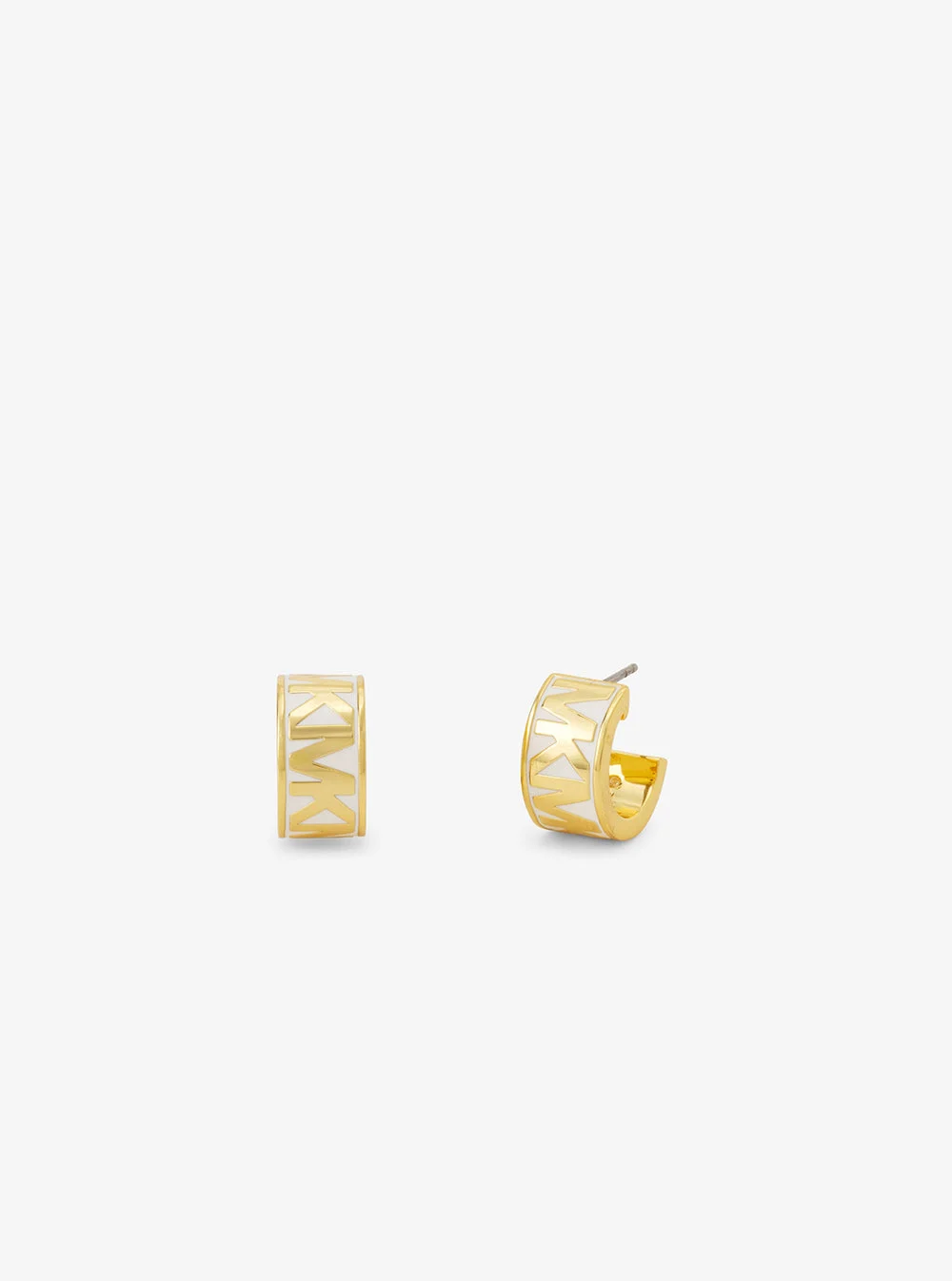 Michael Kors エナメル ロゴ フープピアス