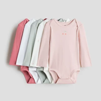 H&M 長袖ボディスーツ 5枚セット