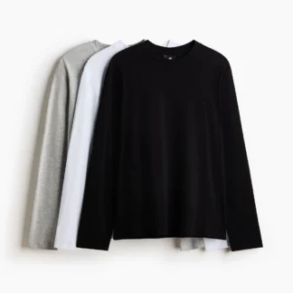H&M レギュラーフィット ジャージートップス 3枚セット