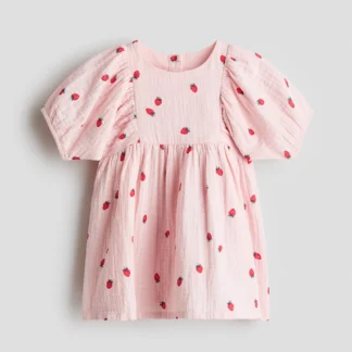 H&M コットンモスリンワンピース