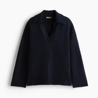 H&M 襟付きファインニットセーター