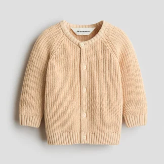 H&M コットンパターンニットカーディガン