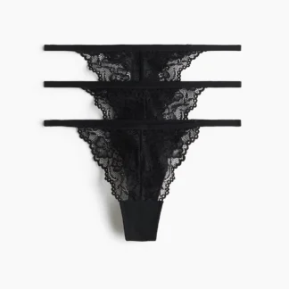 H&M Thongショーツ 3枚セット タンガスタイル レース