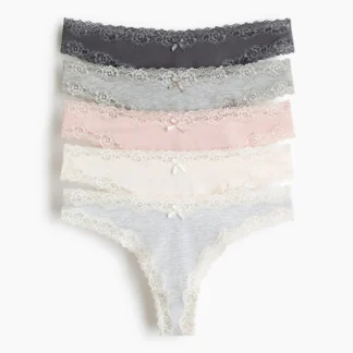 H&M Brazilianショーツ 5枚セット コットン×レース