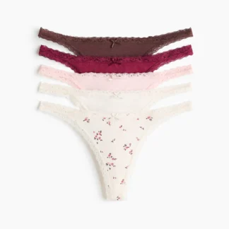 H&M Thongショーツ 5枚セット コットン タンガスタイル
