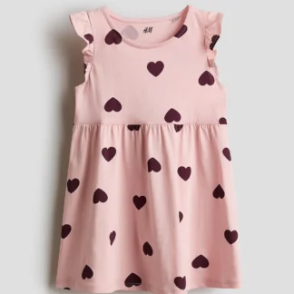 H&M プリント コットンワンピース