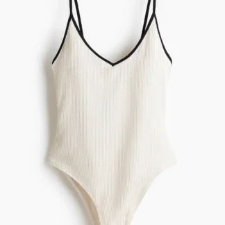 H&M パッドカップ ハイレグスイムスーツ
