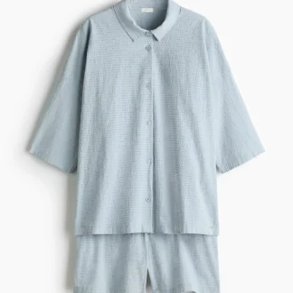 H&M コットンシアサッカーパジャマ