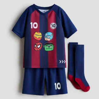 H&M プリントデザイン サッカー3アイテムセット