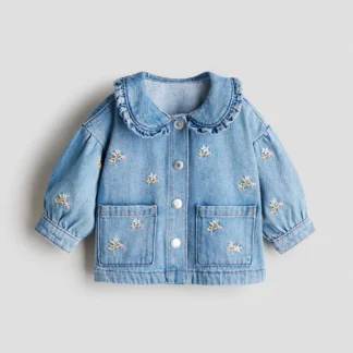 H&M 刺繍ディテール デニムジャケット