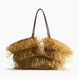 H&M フリンジストローショッパー
