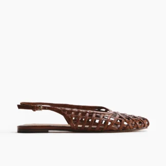 H&M 編み込みライクスリングバックシューズ