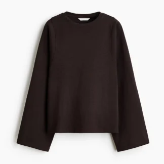 H&M オーバーサイズ インターロックトップス