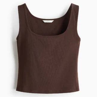 H&M インテグラルブラ コットンタンクトップ