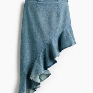 H&M アシンメトリーデニムスカート