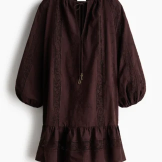 H&M レース切り替えチュニックワンピース