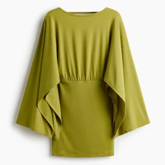 H&M ケープスリーブファインニットワンピース