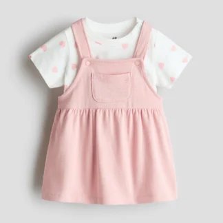 H&M サロペットスカート&トップス 2アイテムセット
