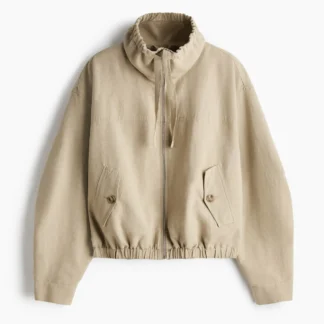 H&M リネンブレンドジャケット