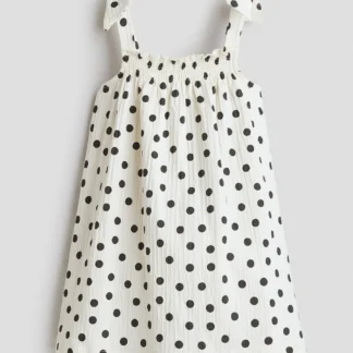 H&M パターンコットンワンピース