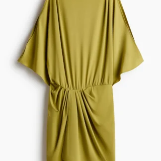 H&M ドレープデザイン オープンショルダーワンピース