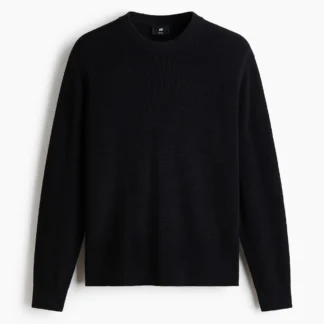 H&M レギュラーフィット コットンリブニットセーター