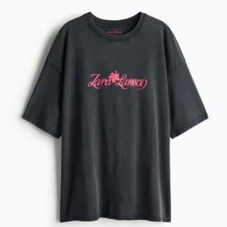 H&M オーバーサイズ プリントTシャツ