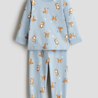 H&M プリントコットンパジャマ