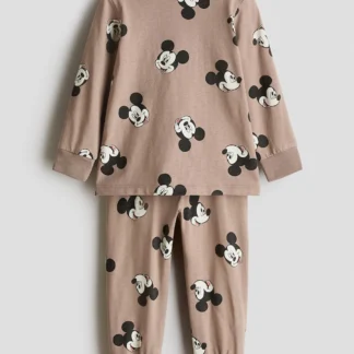 H&M プリントコットンパジャマ