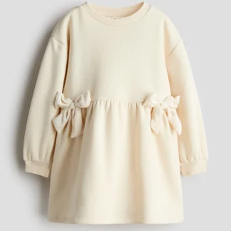 H&M リボンディテールスウェットワンピース