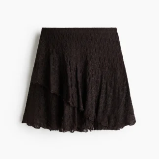H&M フラウンスレーススカート
