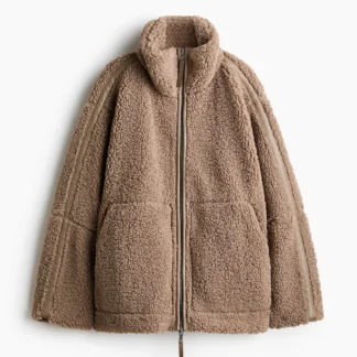 H&M オーバーサイズ テディジャケット