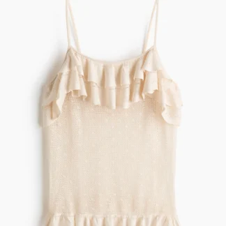 H&M ラッフルポインテルニットトップス