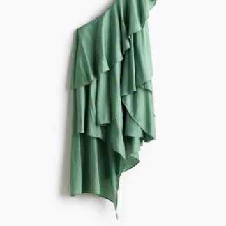 H&M ラッフルワンショルダーワンピース