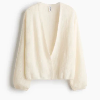 H&M バルーンスリーブ スローオンカーディガン