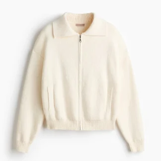 H&M フルジップ ニットカーディガン