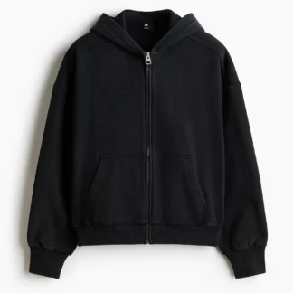 H&M オーバーサイズフィット フルジップスウェットパーカ