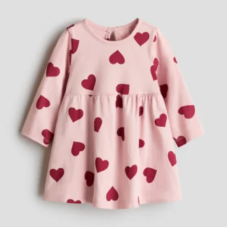 H&M プリントコットンワンピース