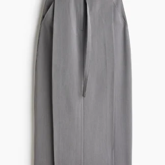 H&M ベルテッド ツイルスカート