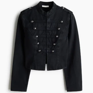 H&M ボタンディテール ツイルジャケット