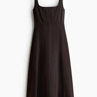 H&M デニムミディワンピース