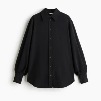 H&M オーバーサイズ パフスリーブシャツ
