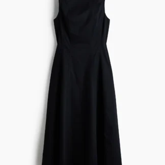 H&M カットアウトツイルワンピース