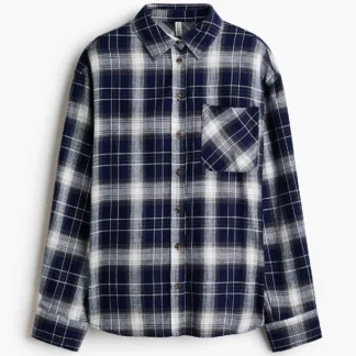 H&M オーバーサイズ フランネルシャツ
