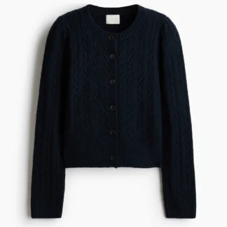 H&M ケーブルニットカーディガン